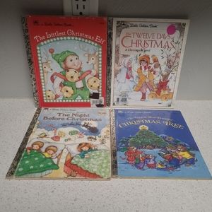 VINTAGE 1980S CHRISTMAS LITTLE GOLDEN BOOKS